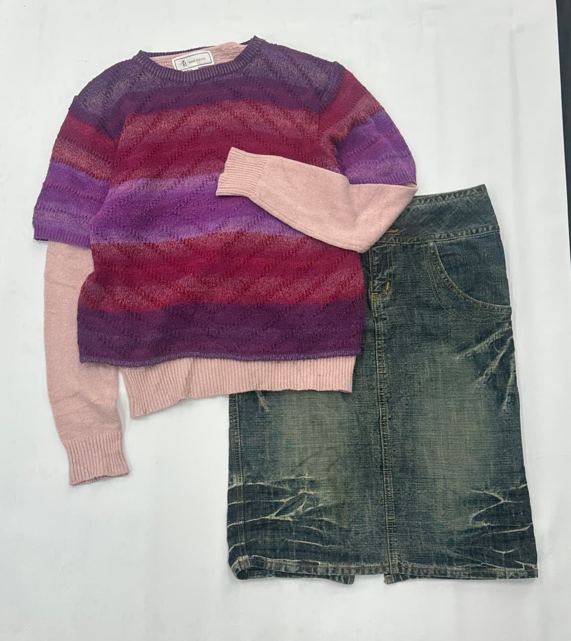 💗하구미의 그라데이션 핑크 코디세트💗 레이어드 그런지 히피 에스닉 상품이미지2