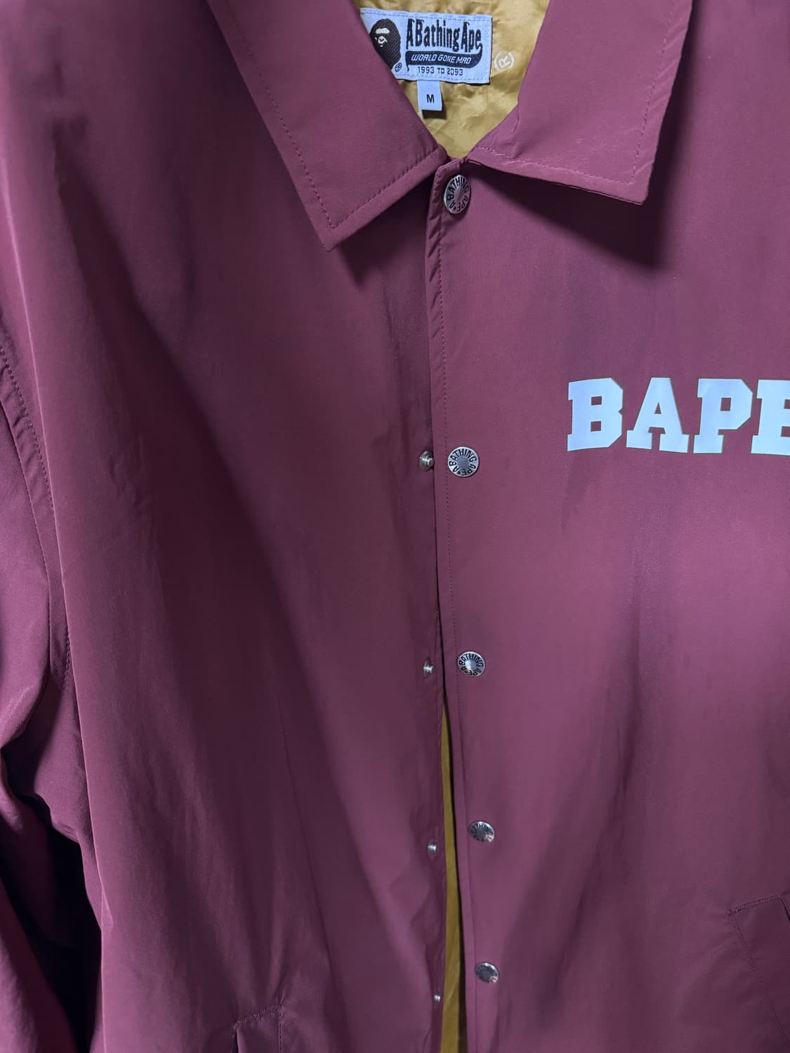 베이프 컬리지 코치 자켓 블랙 상품이미지3