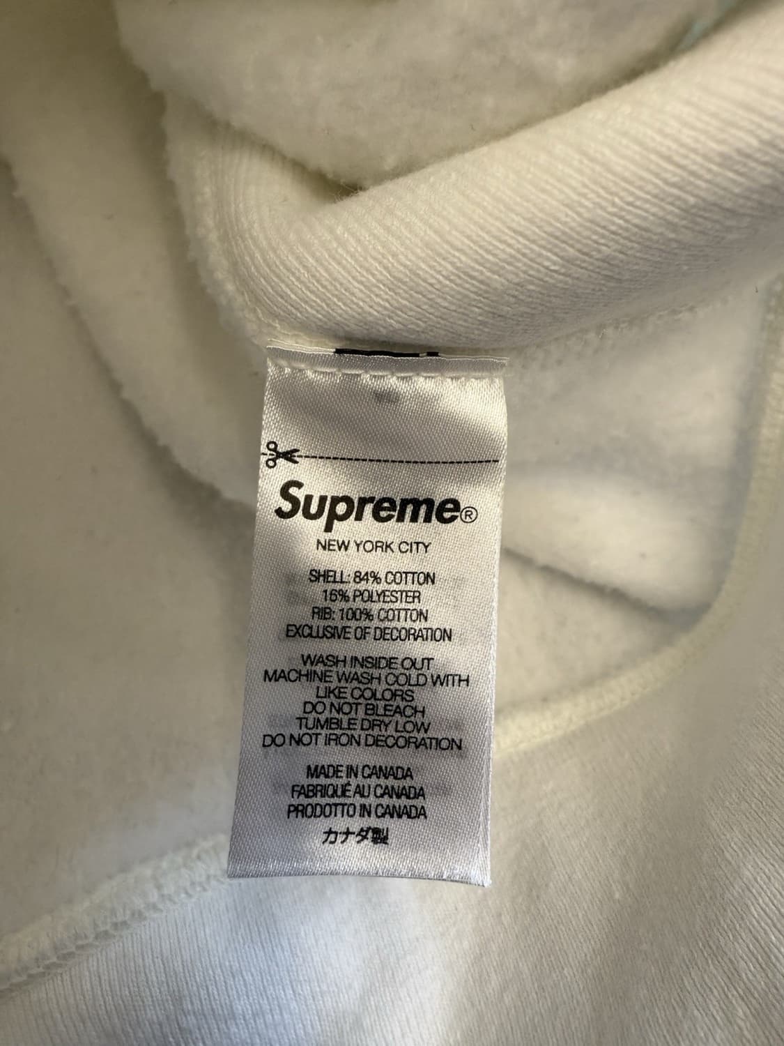 23FW 슈프림 박스로고 후드티 화이트 2XL 상품이미지9