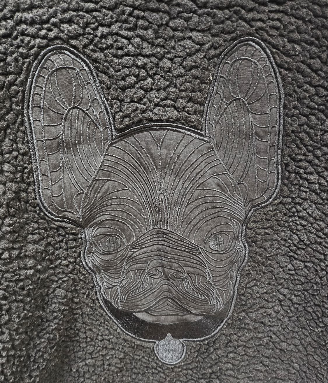 (100~105)L ☆초대장급☆라이프워크[블랙] 빅자수 쉐르파후리스점퍼 상품이미지6