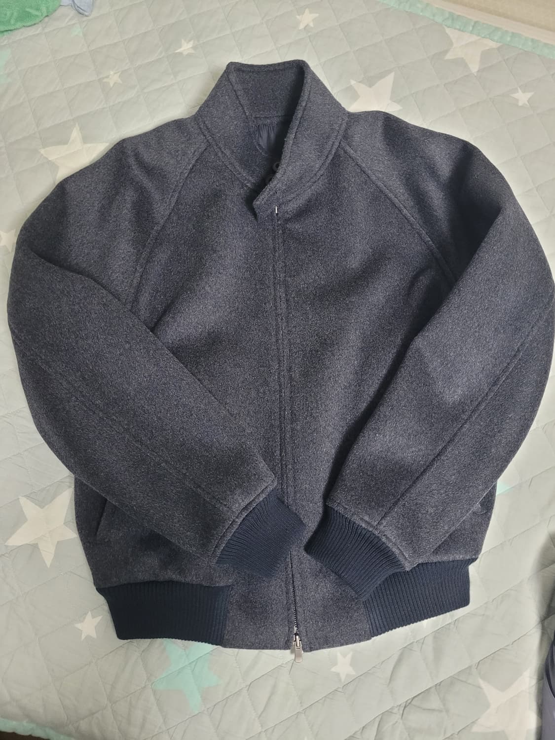 주앙옴므 울 해링턴 자켓 차콜 s 상품이미지2