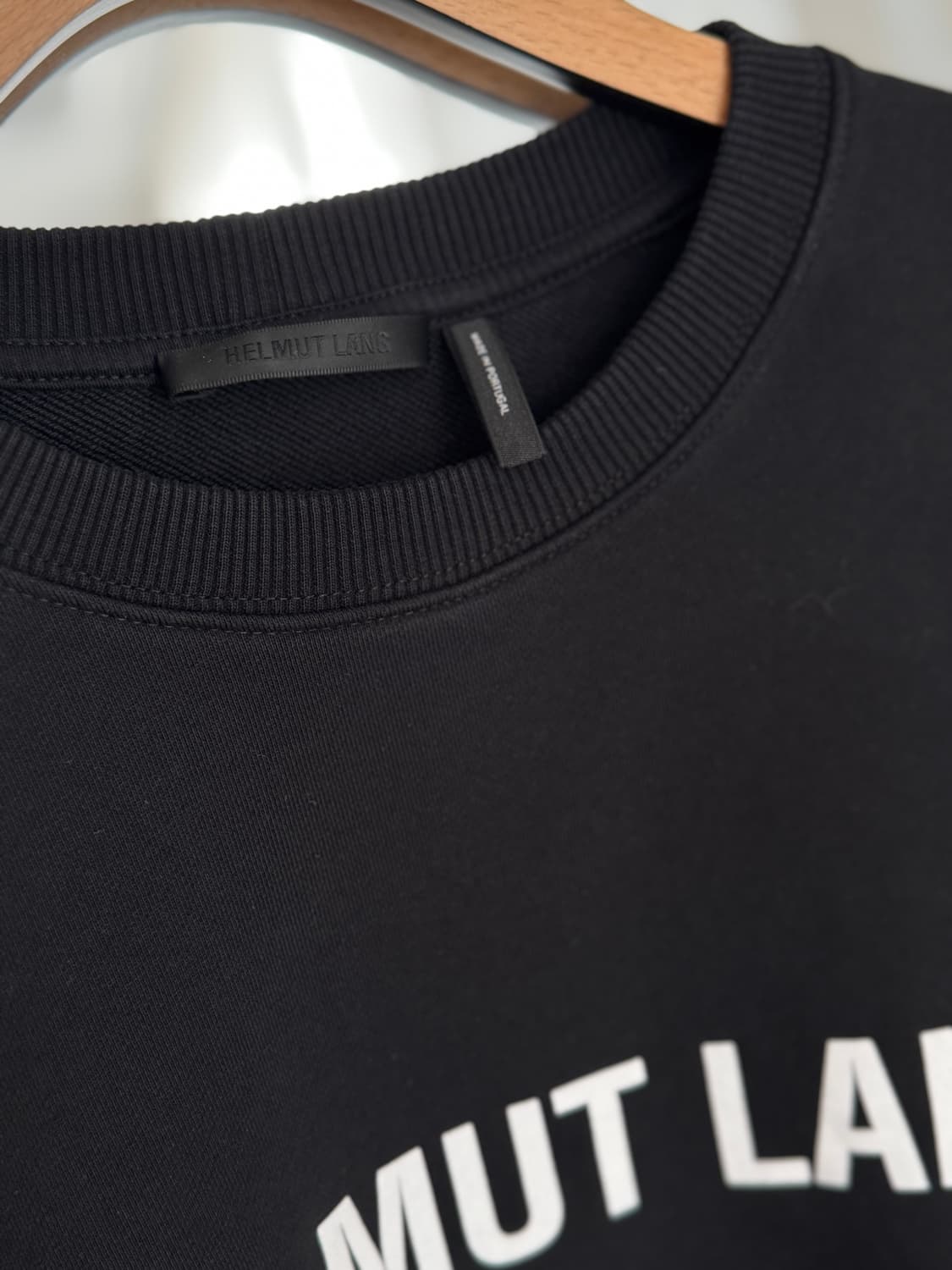 🖤 헬무트랭(Helmut Lang) 블랙 크루넥 맨투맨 상품이미지3