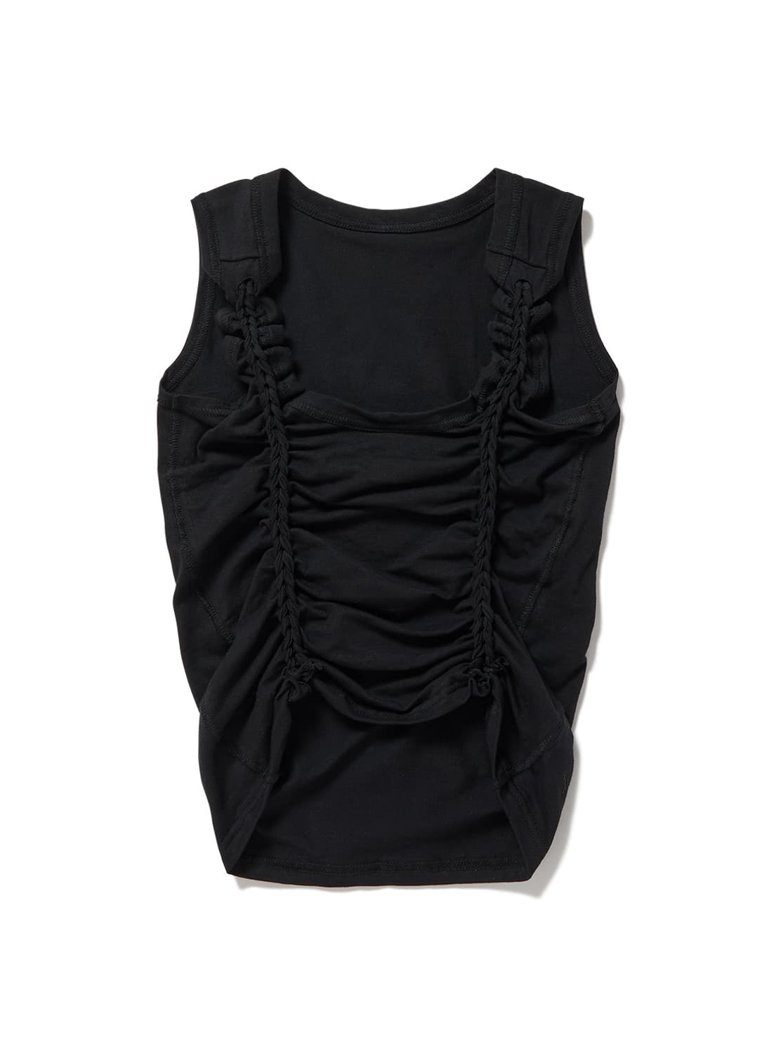 [F]퍼버즈 26ss 브레이드 탱크 슬리브리스 탑/블랙 상품이미지3