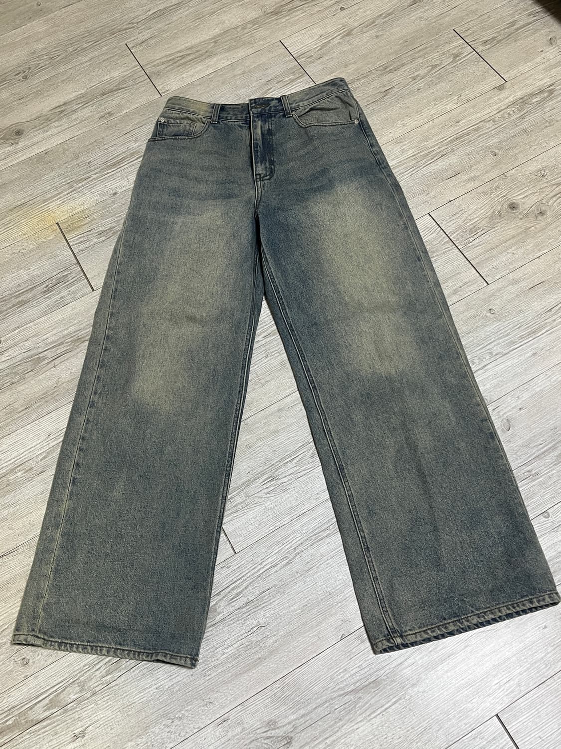 비바스튜디오 와이드 데님 블루 S 상품이미지2