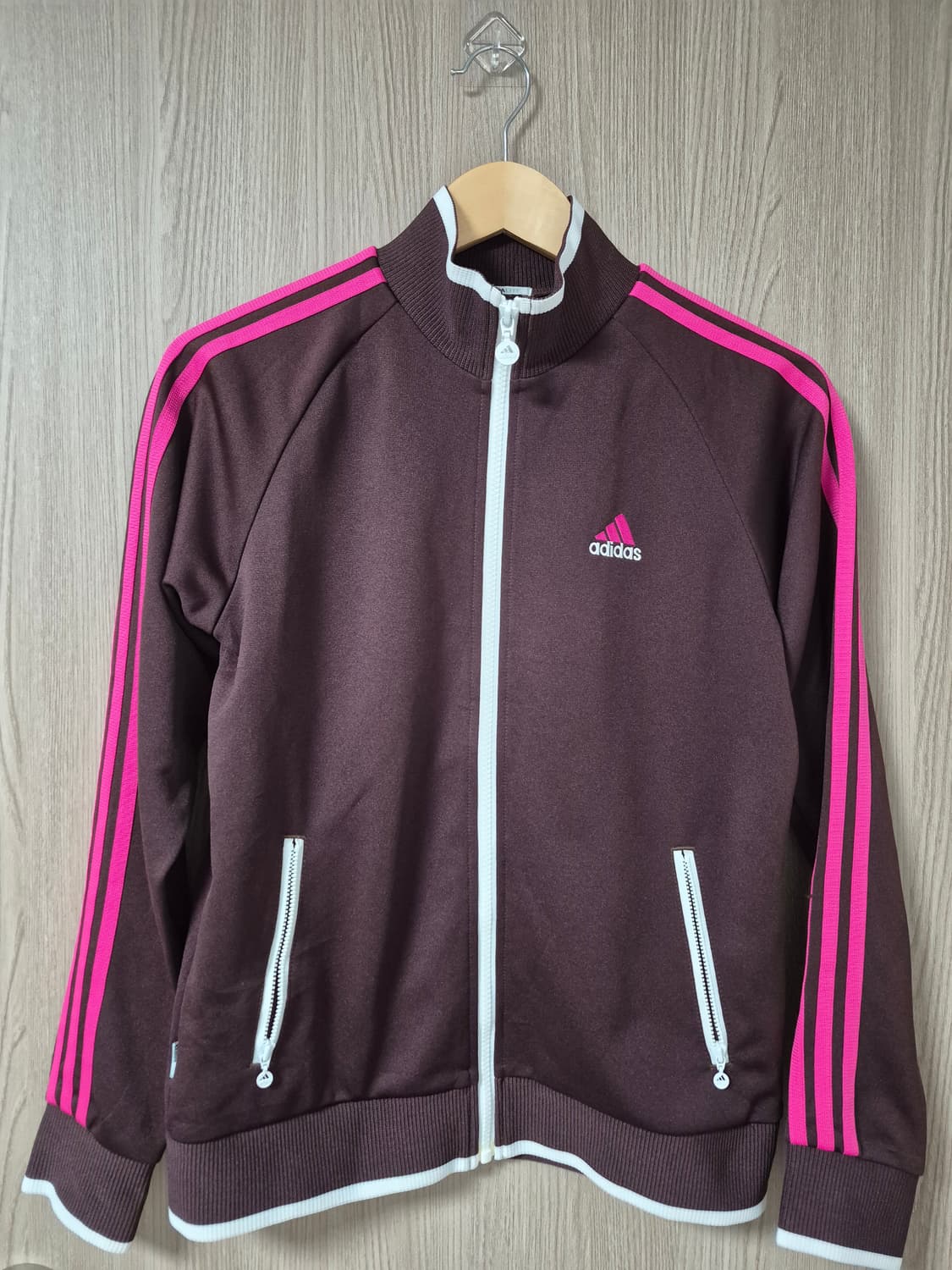 아디다스 삼선 져지 브라운/핫핑크 초희귀색상 대장급 상품이미지1