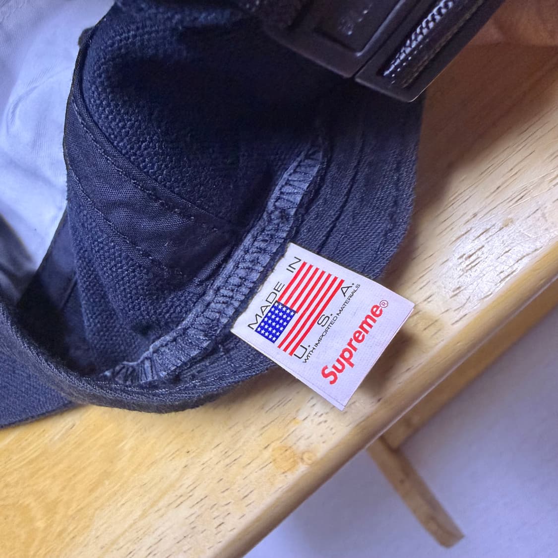 슈프림 클래식 로고 6패널 캡 모자 블랙 23SS 상품이미지6