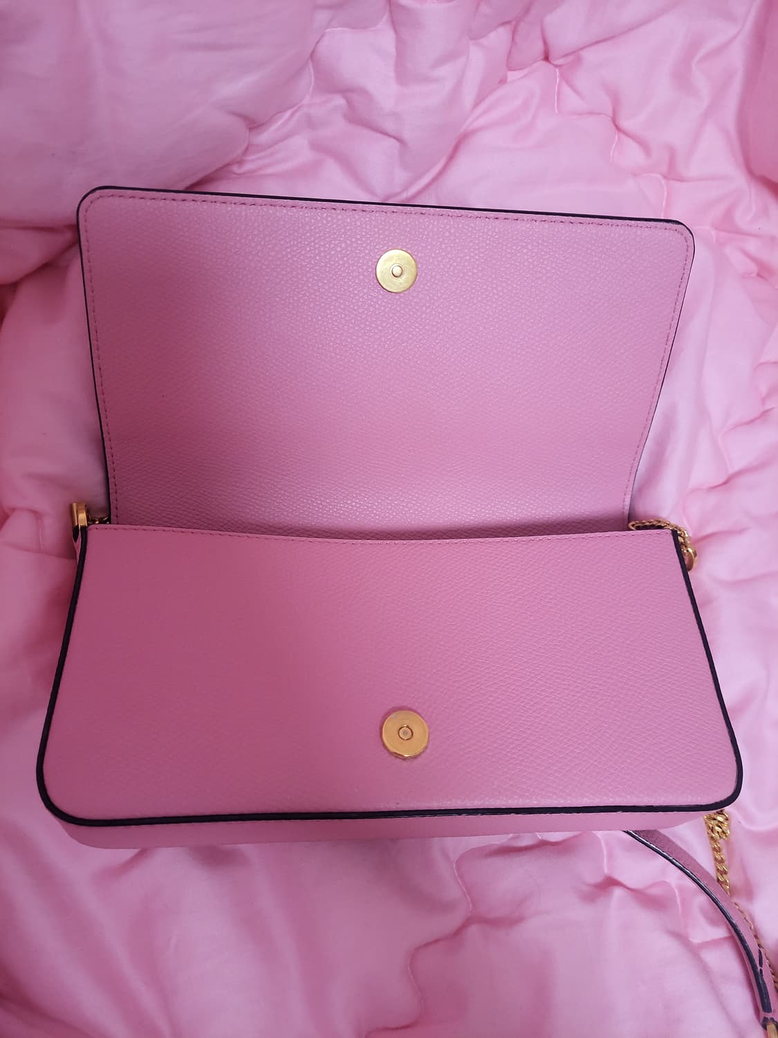 정품)급처상태좋음!발렌티노가라바니 핑크 V로고 WOC 가방 크로스클러치백 상품이미지5