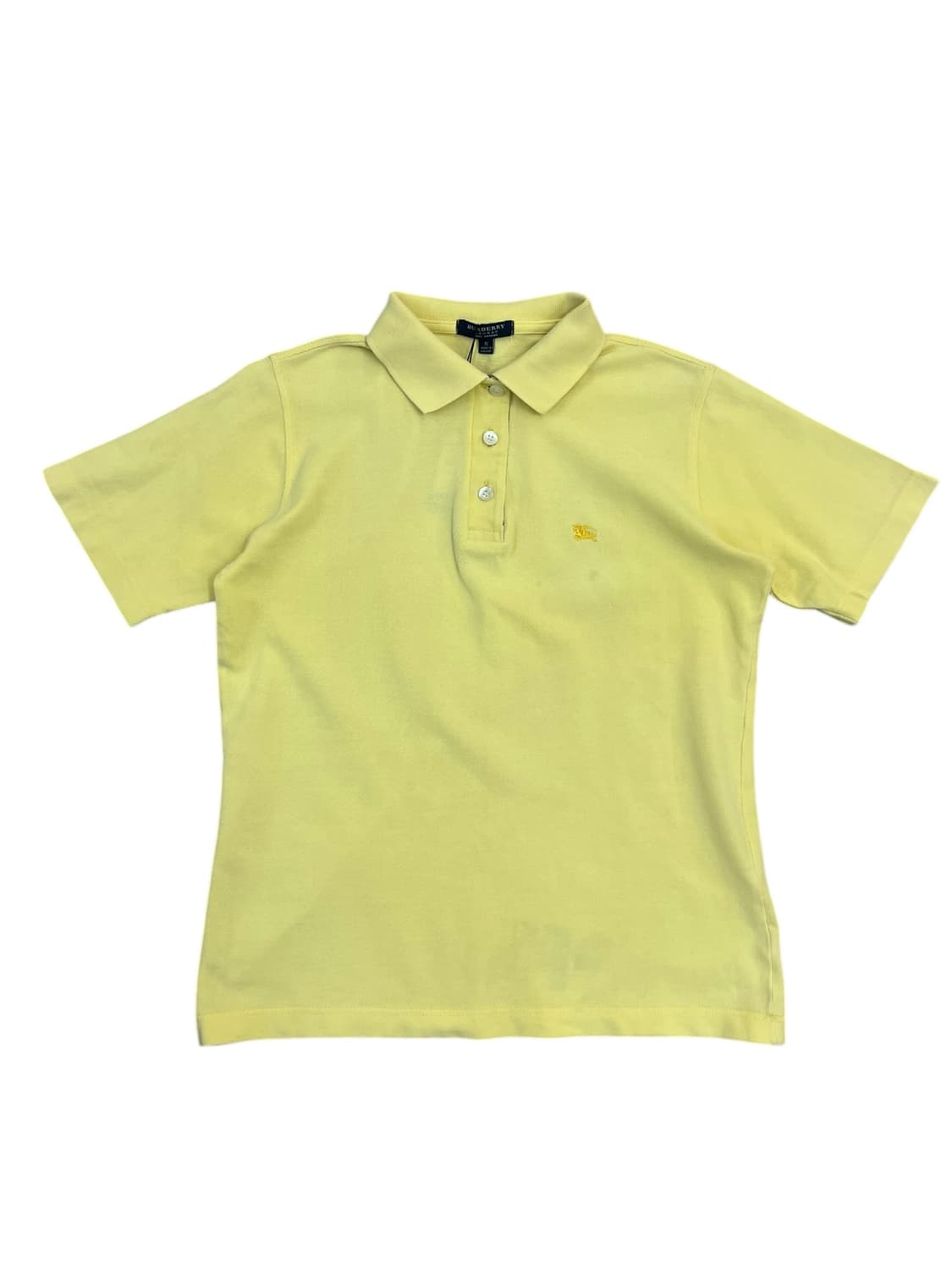 버버리 반팔 카라티 옐로우 S #csz3841 상품이미지3