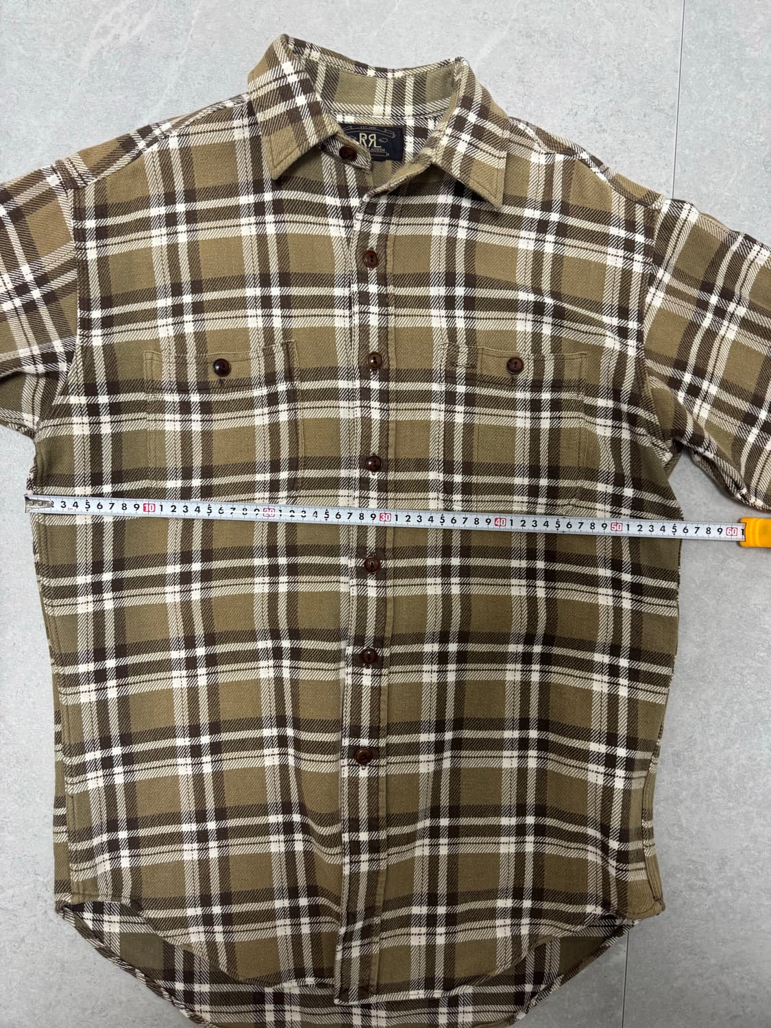 더블알엘 rrl 브라운 체크 플란넬 셔츠 105사이즈감 랄프로렌 상품이미지6