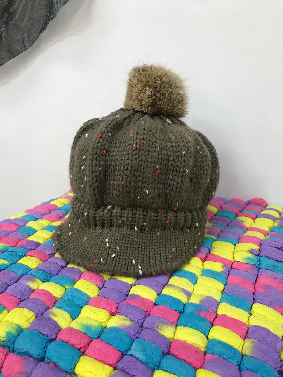 빈티지 니트 방울모자  상품이미지3