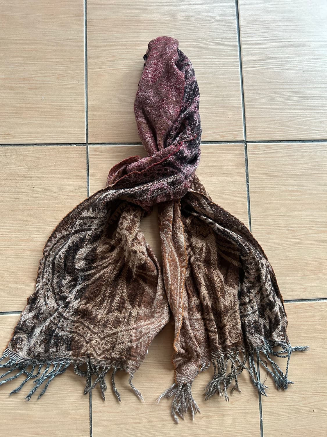 Vintage wool muffler 상품이미지1
