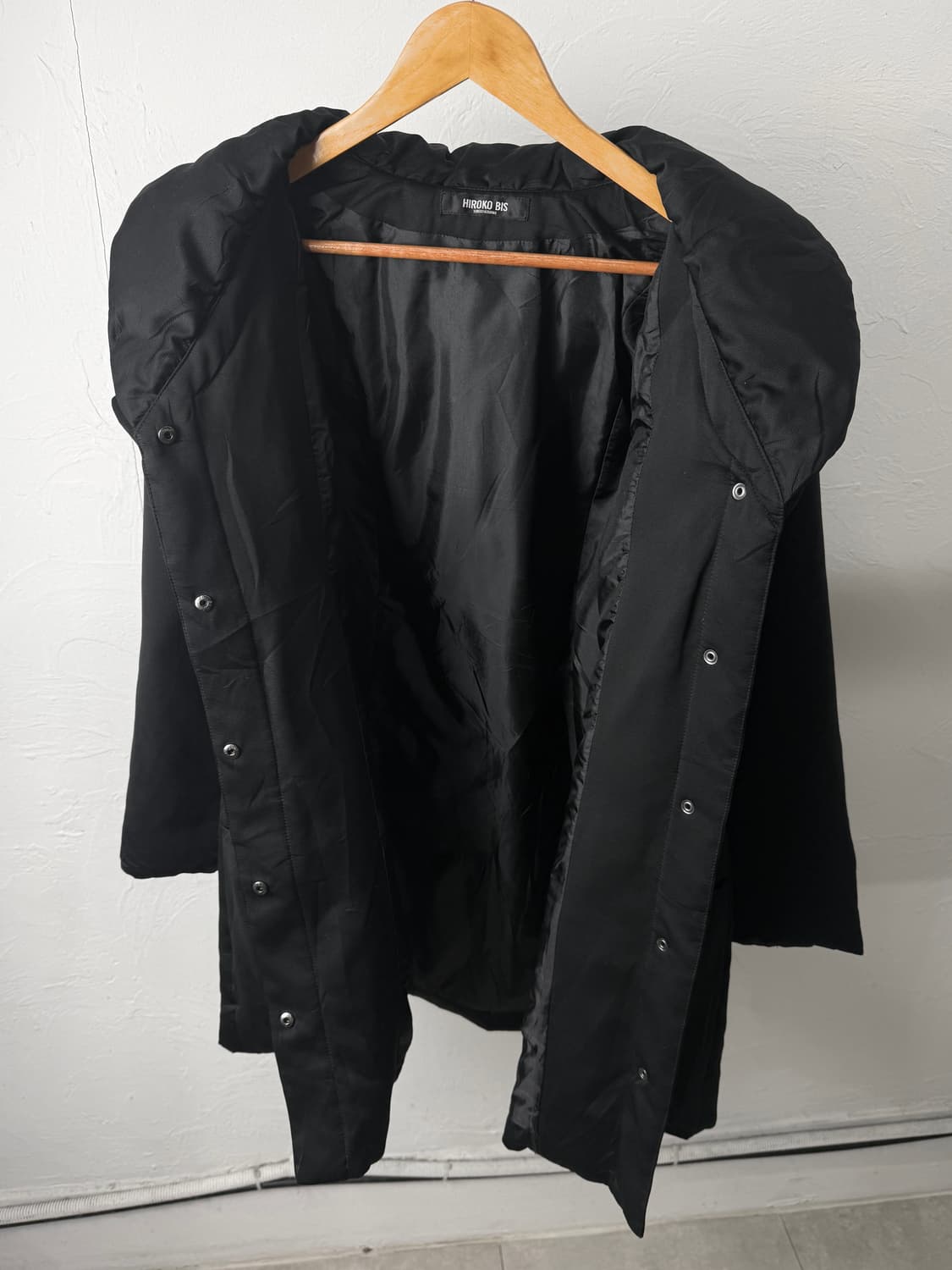 히로코 비스 셔링 숄 칼라 자켓 상품이미지3