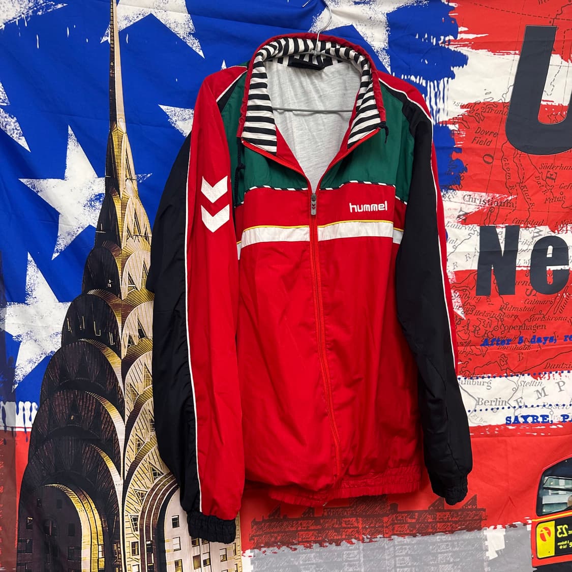 험멜 올드스쿨 레어템 오버핏 바람막이 2XL110 상품이미지3