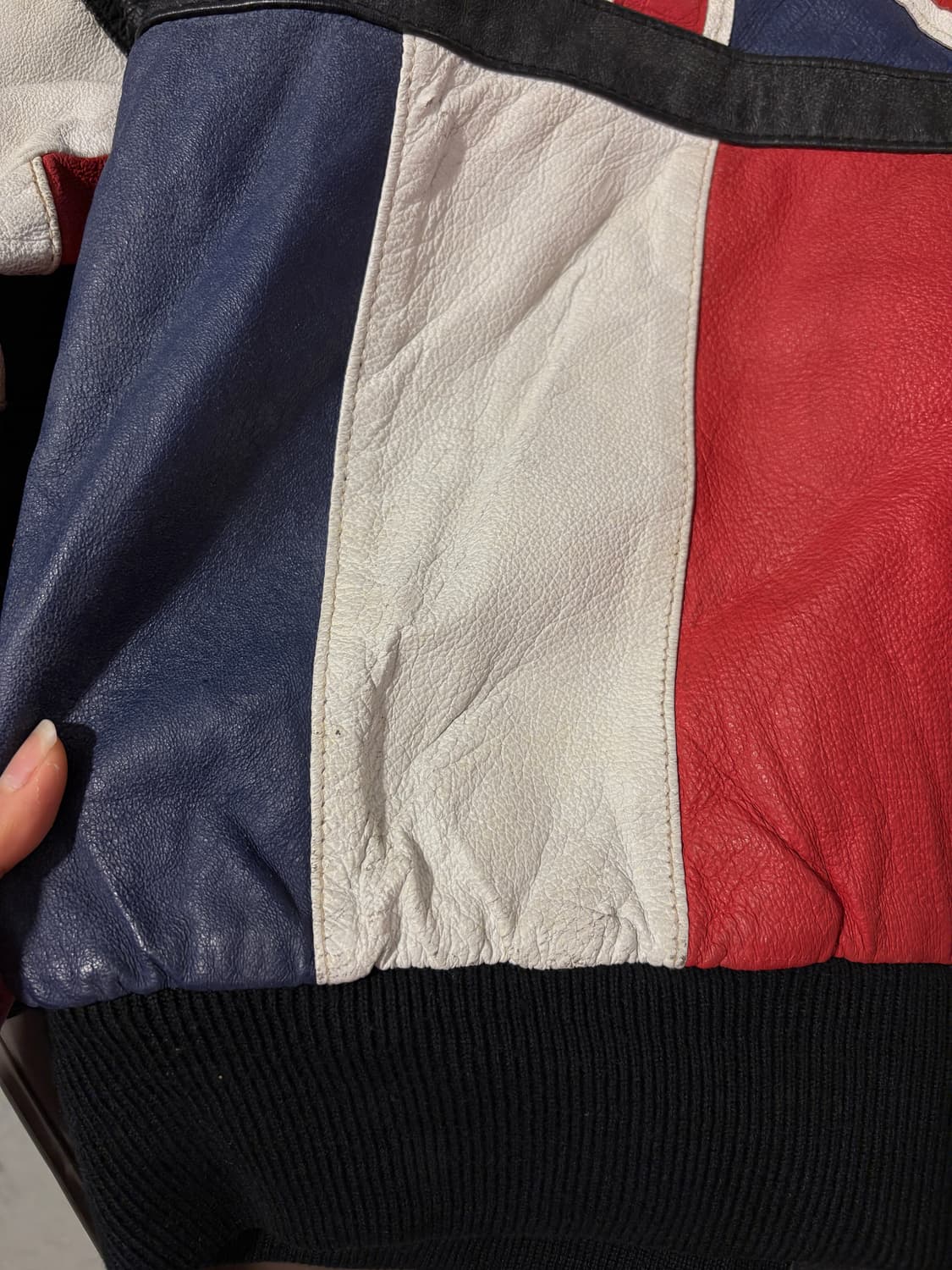 VTG 만국기 가죽자켓 상품이미지5