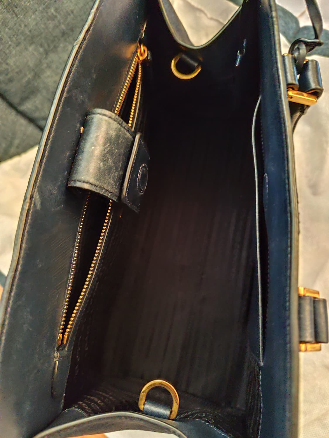 프라다 사피아노 1BA228 네이비 토트백 크로스백 가방 상품이미지8