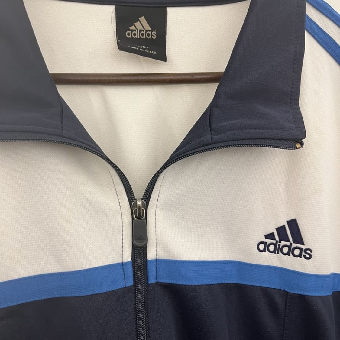 아디다스 올드스쿨 레트로 삼각로고 돌고래 져지 집업 115 C10913 상품이미지8