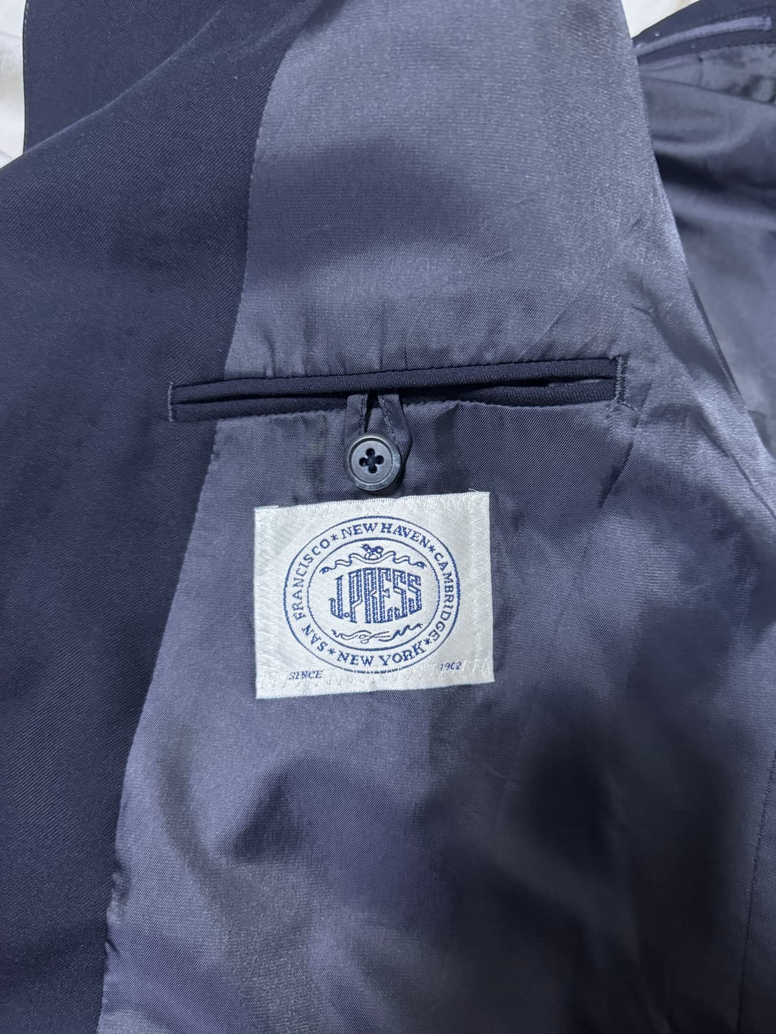 제이프레스 더블 브레스티드 네이비 금장 블레이저 상품이미지6