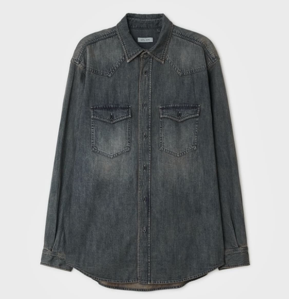 벨리에 세리프 데님 셔츠  상품이미지1