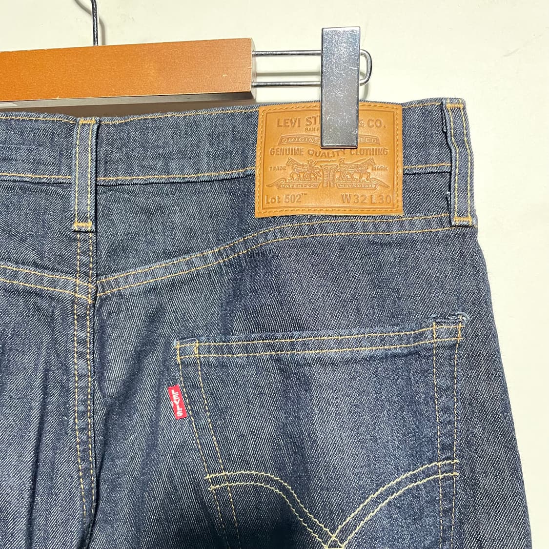 리바이스 502 빅E 생지 데님팬츠 32x30 상품이미지6