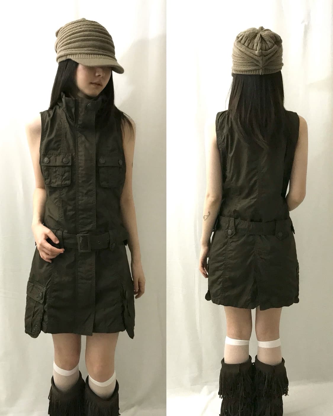 vintage long cargo dress 상품이미지1