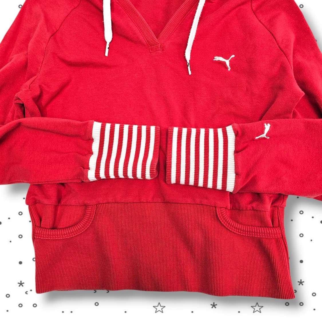 S PUMA 푸마 슬림 크롭 후드 티셔츠 상품이미지3