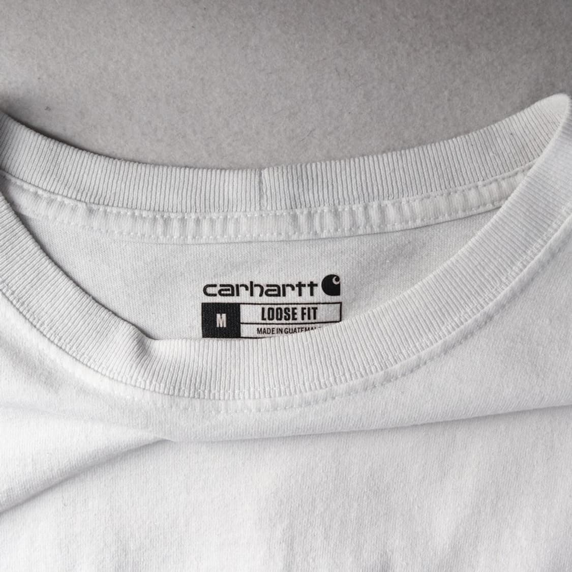 칼하트 포켓 롱슬리브 화이트 티셔츠 M 상품이미지5