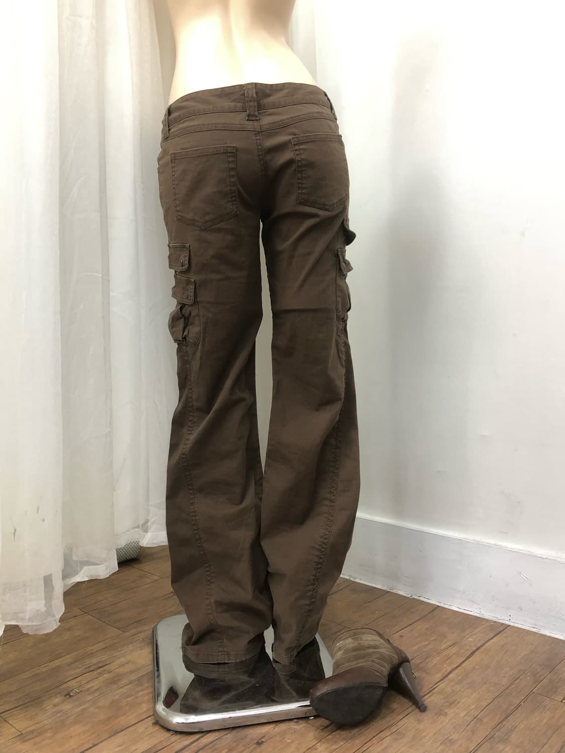 brown cargo bootcut pants 상품이미지2