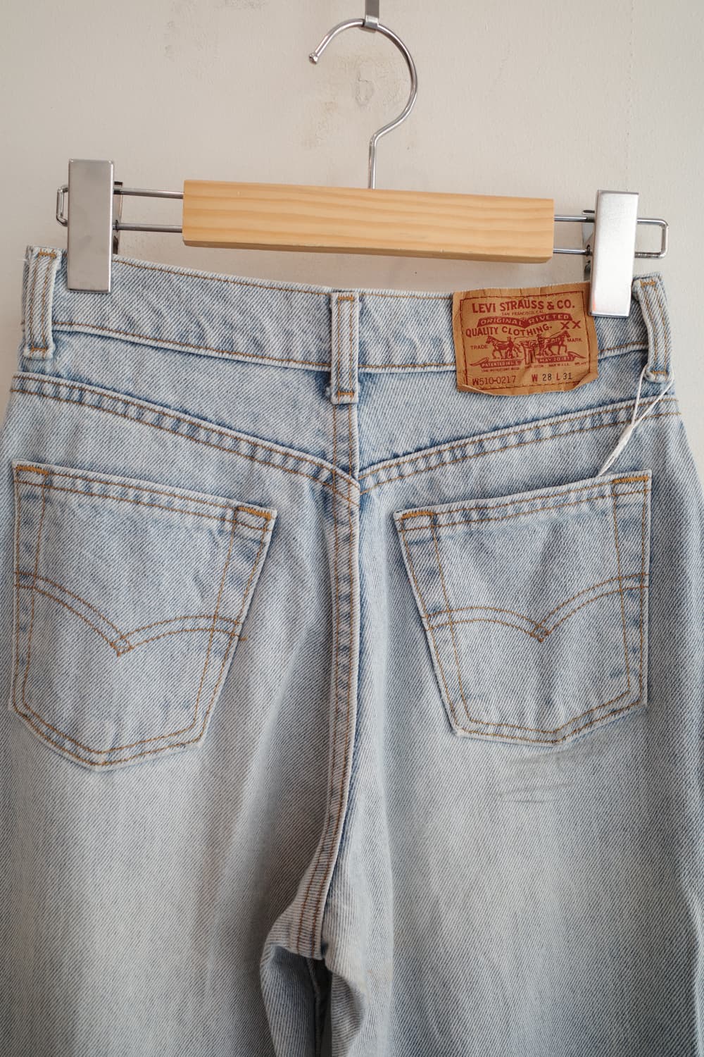 90s Levis 리바이스 510 빈티지데님 (MADE IN USA)  상품이미지9
