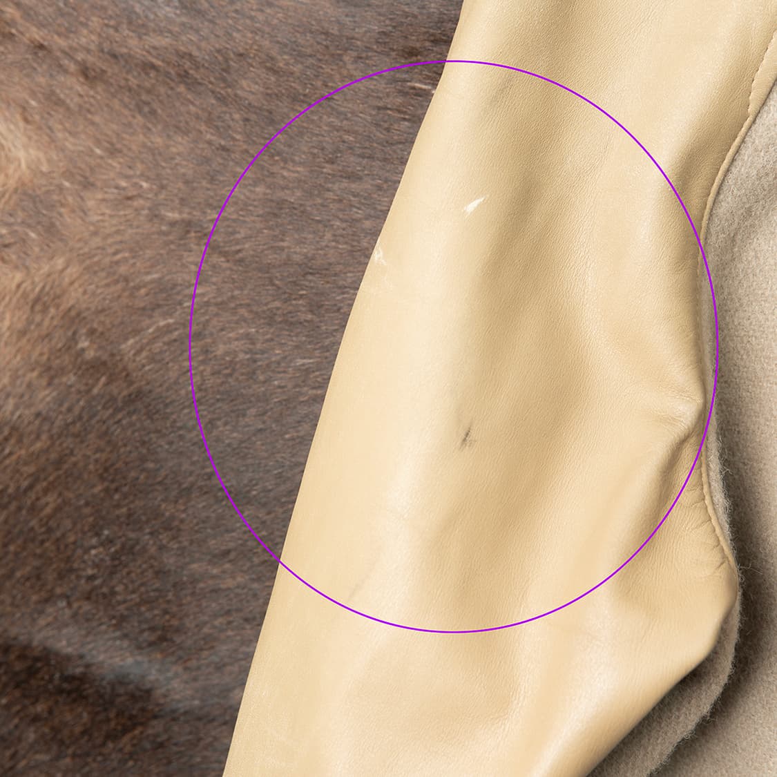 [98] 00s 버버리 블루라벨 울 + 카우레더 바시티 자켓  상품이미지6