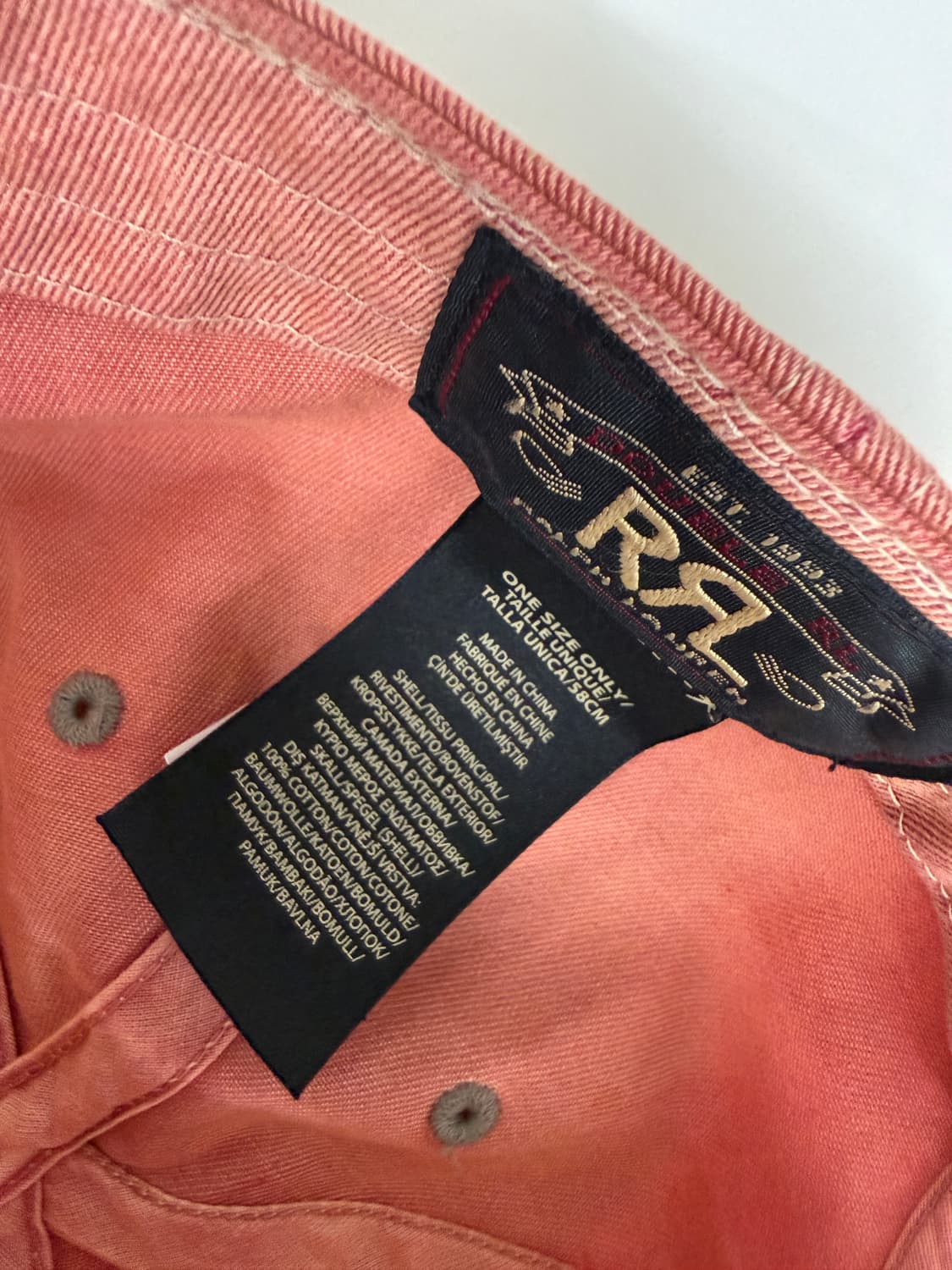 RRL 핑크 볼캡 상품이미지3