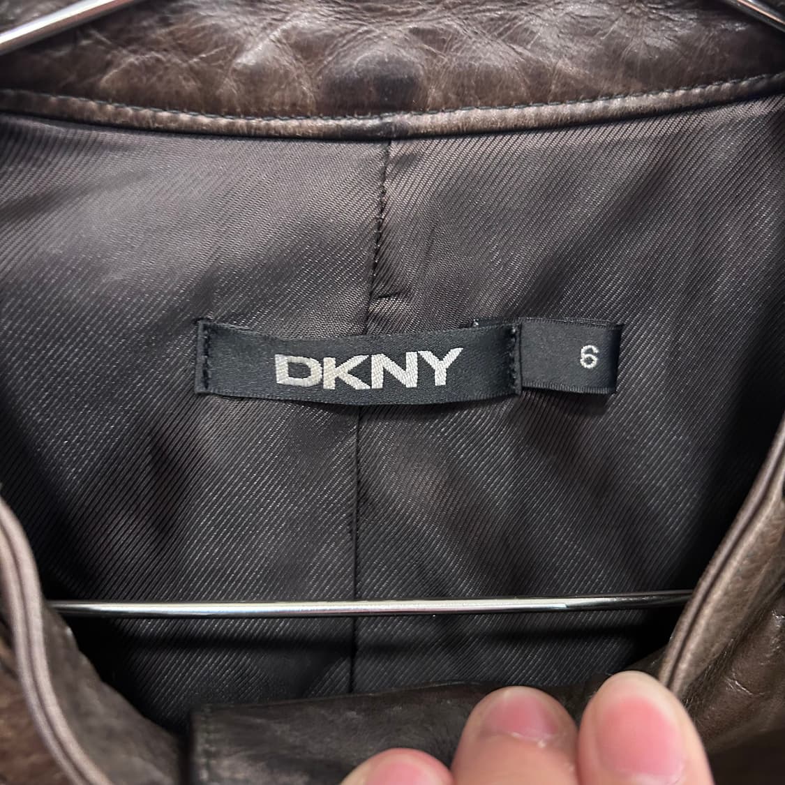 도나카란 카우하이드 차이나카라 숏레더자켓 상품이미지3