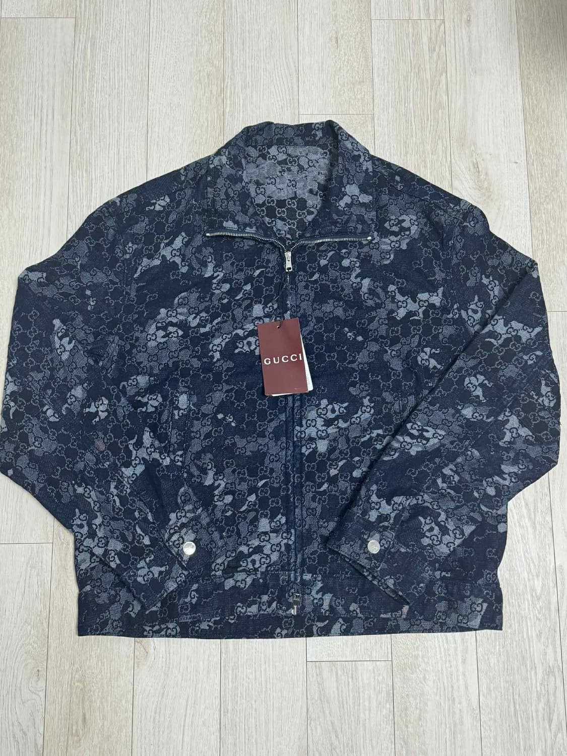 구찌 GG 자카드 데님 집업 자켓 상품이미지1