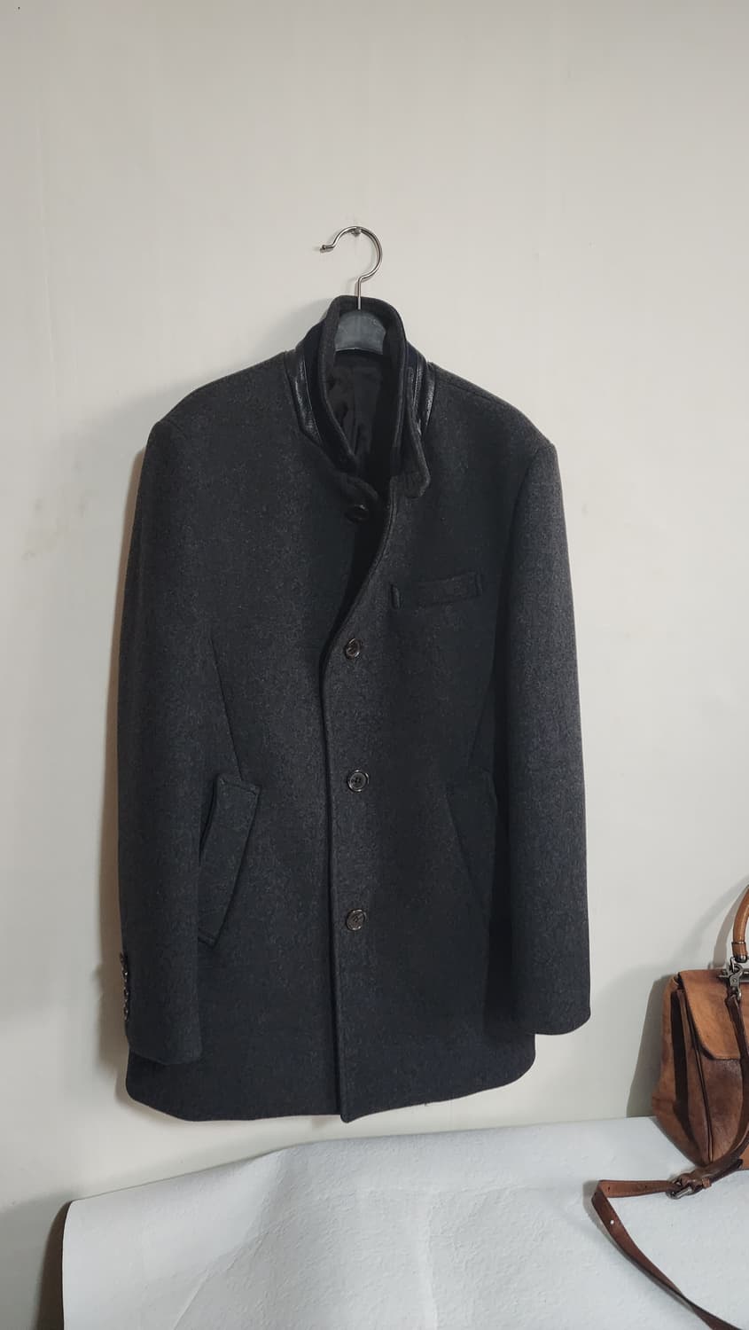 베이직하우스 차이나 카라 코트 다크그레이 상품이미지3