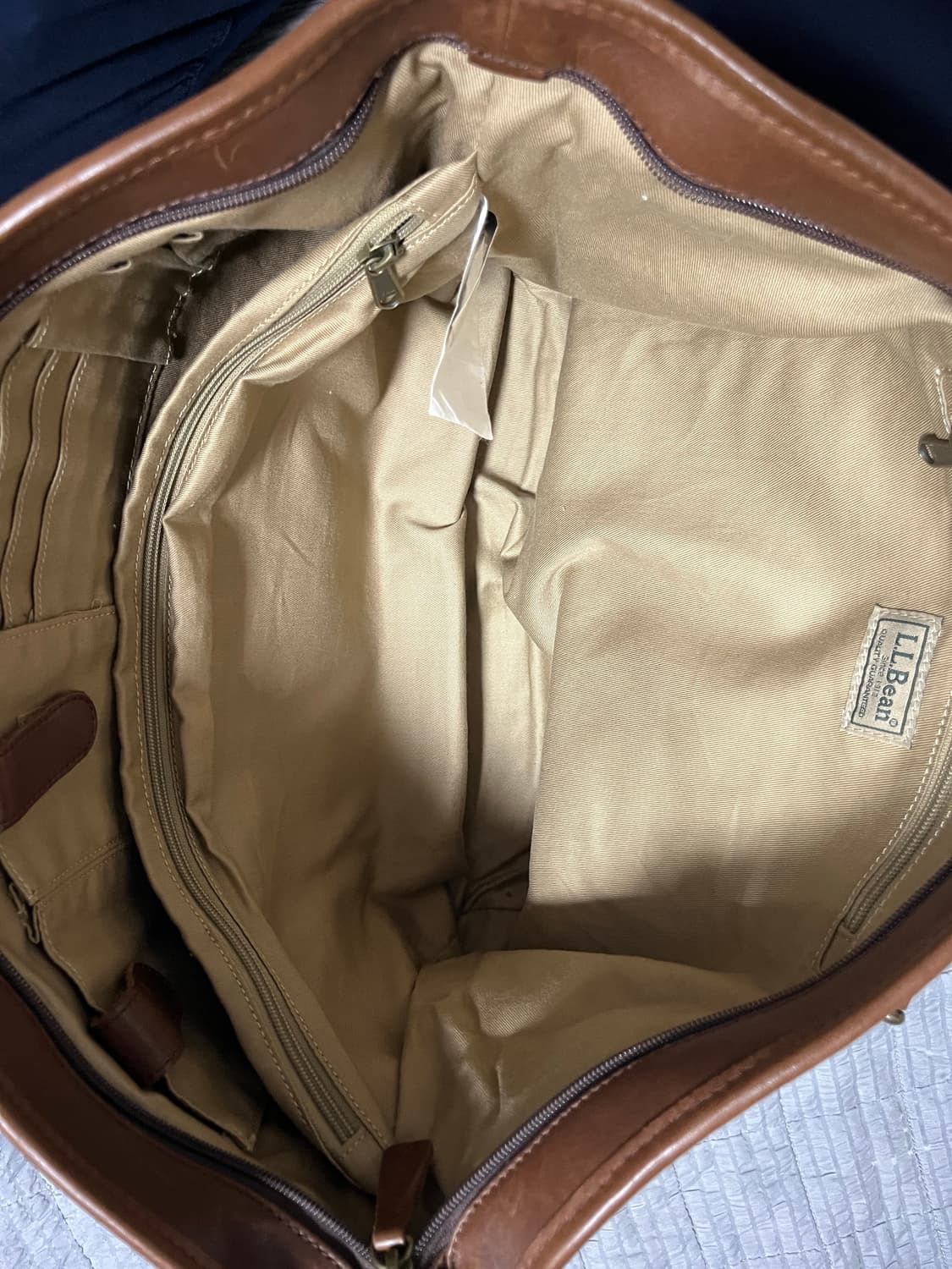 L.L Bean 엘엘빈 에스닉 패턴 레더 토트백 상품이미지8