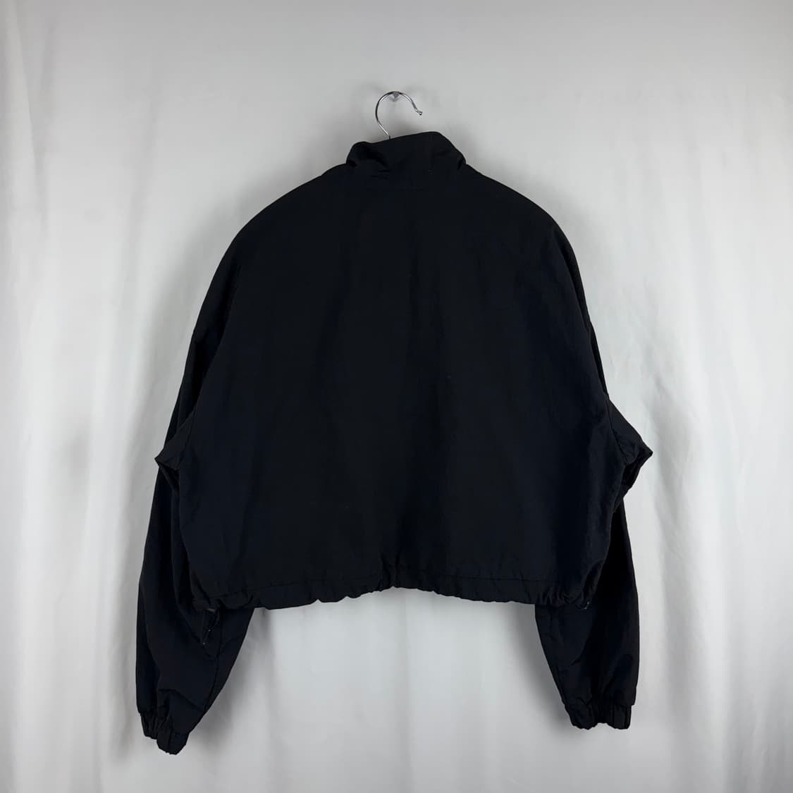 (M) MLB 뉴욕양키스 크롭 하프집 우븐 자켓 블랙 상품이미지6