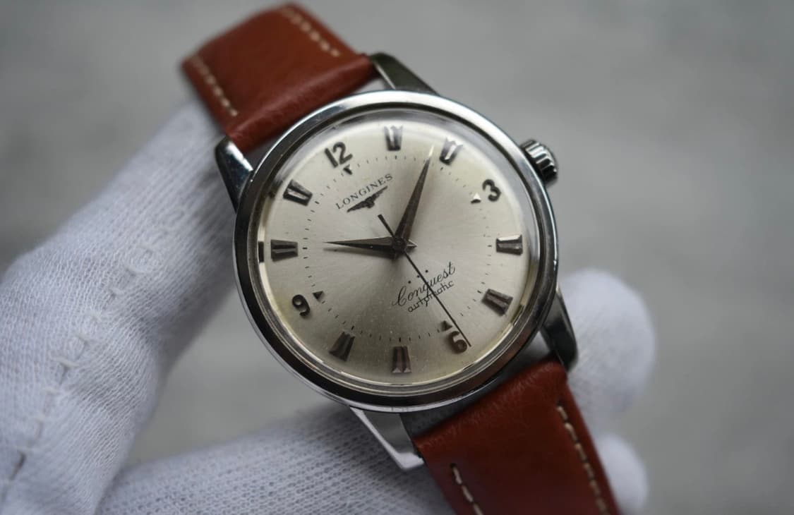 1954년 빈티지 론진 콘퀘스트 오토매틱 시계(A+급) 상품이미지1