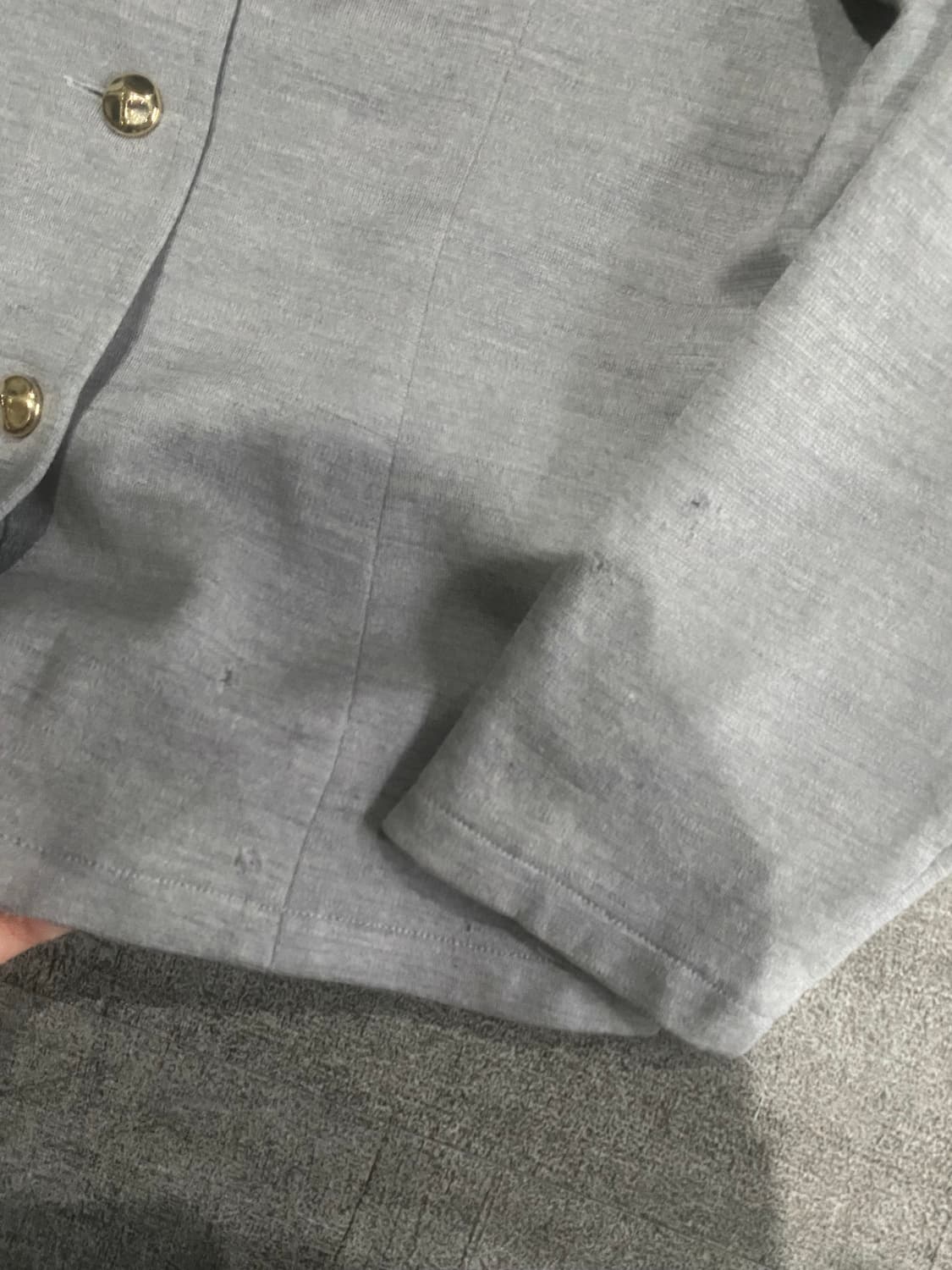 일본빈티지 Plidoul 달천깔페어리 금장버튼 라운드넥자켓 상품이미지3