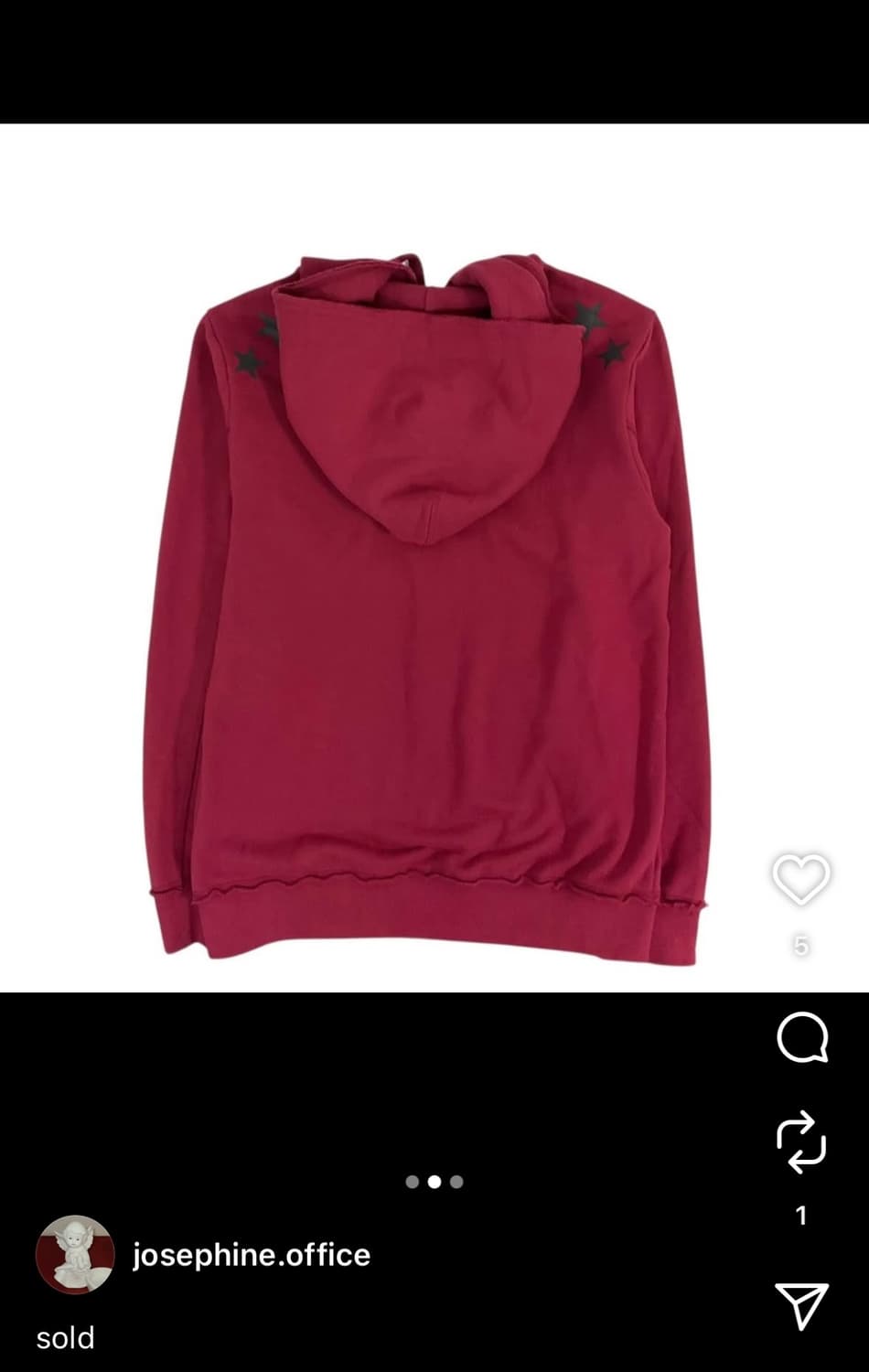 Jeep 지프 별 스타 레드 후드집업 상품이미지2