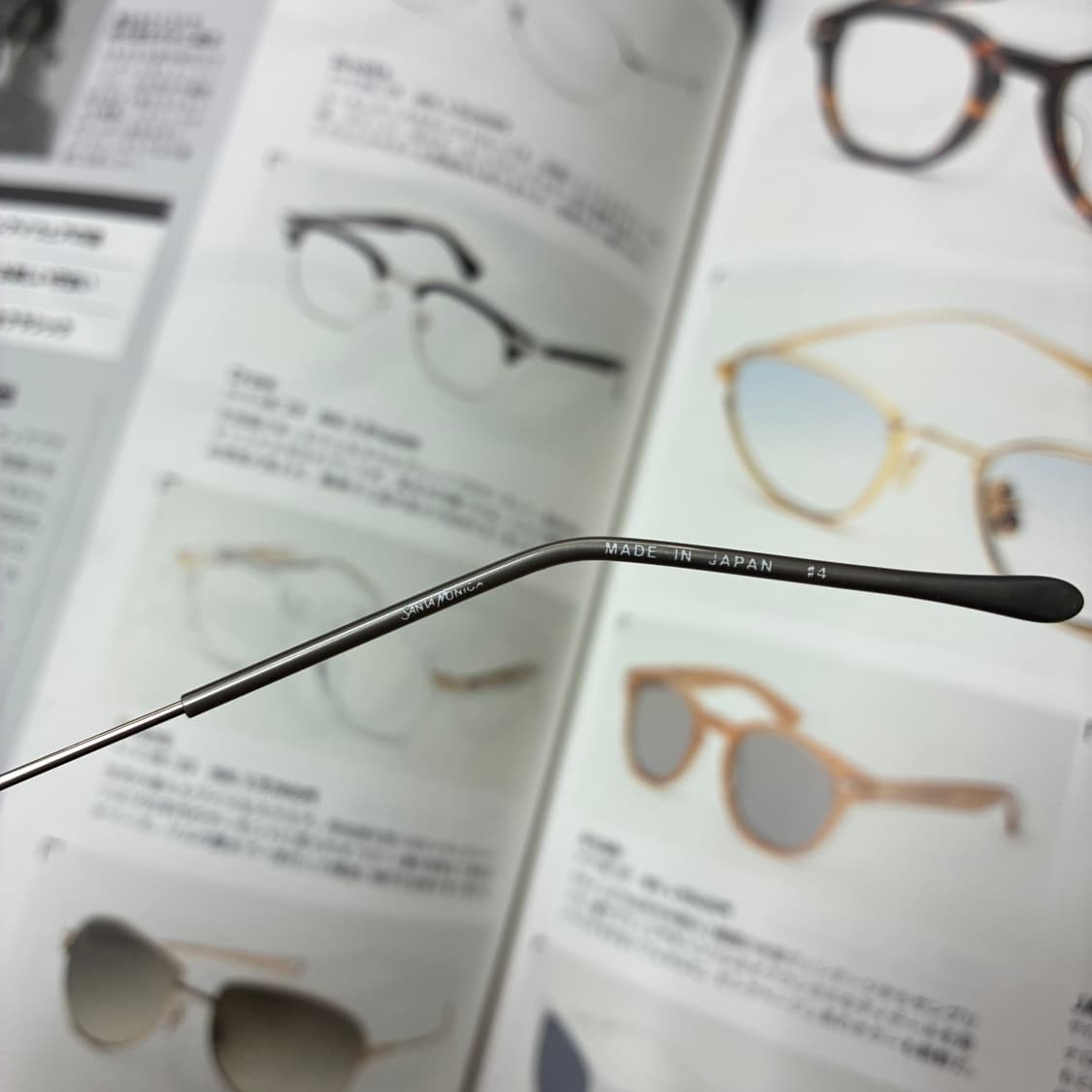 SANTA MONICA 산타모니카 반무테 실버 티타늄 일본 안경 상품이미지4