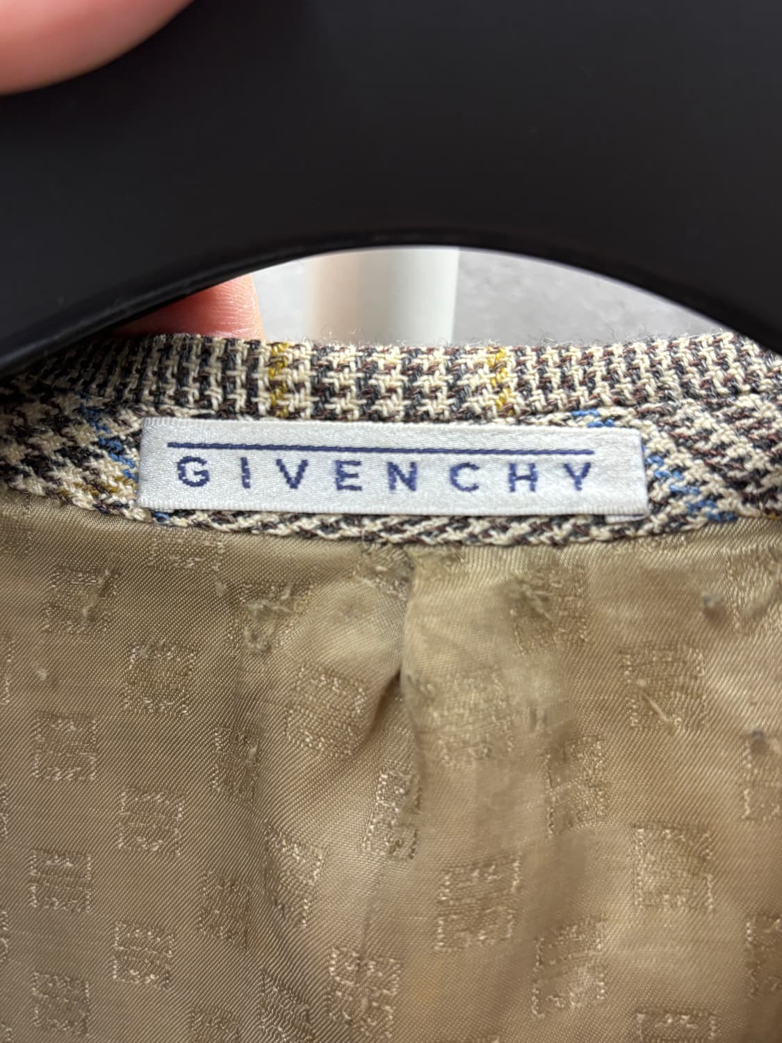 지방시 Monsieur Givenchy 체크 자켓 95~100사이즈 상품이미지4