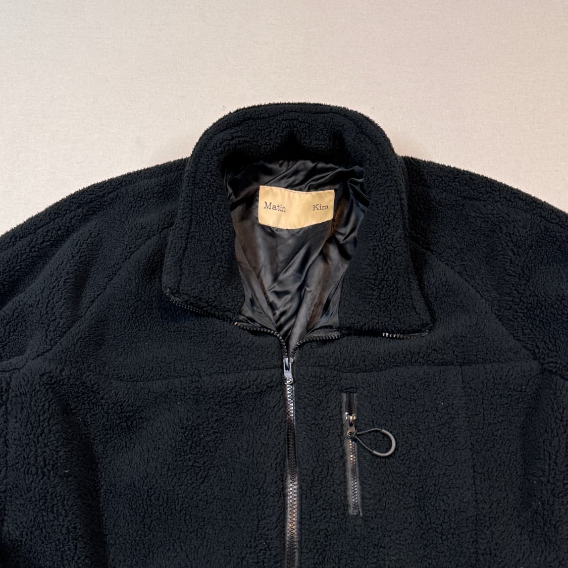 F) 마뗑킴 2way 집업 플리스 후리스 스펠로고 자켓 상품이미지5