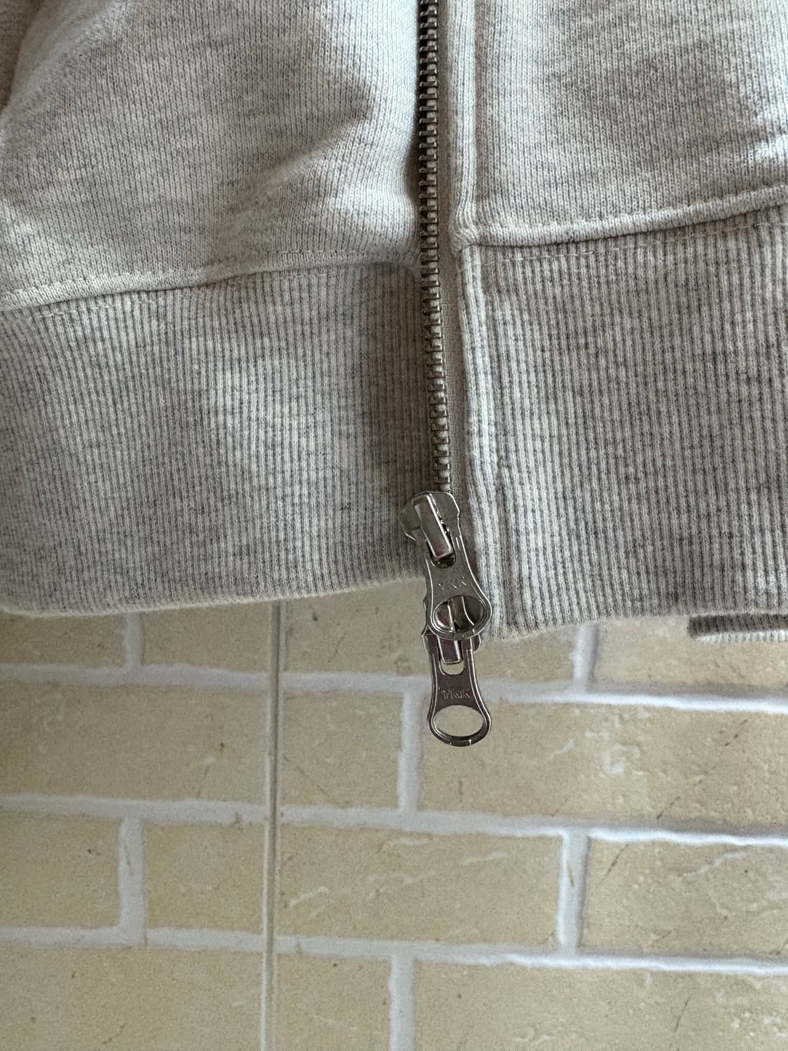 세터 테오 코튼 올 데이 후드 집업 멜란지 아이보리 XL 상품이미지9