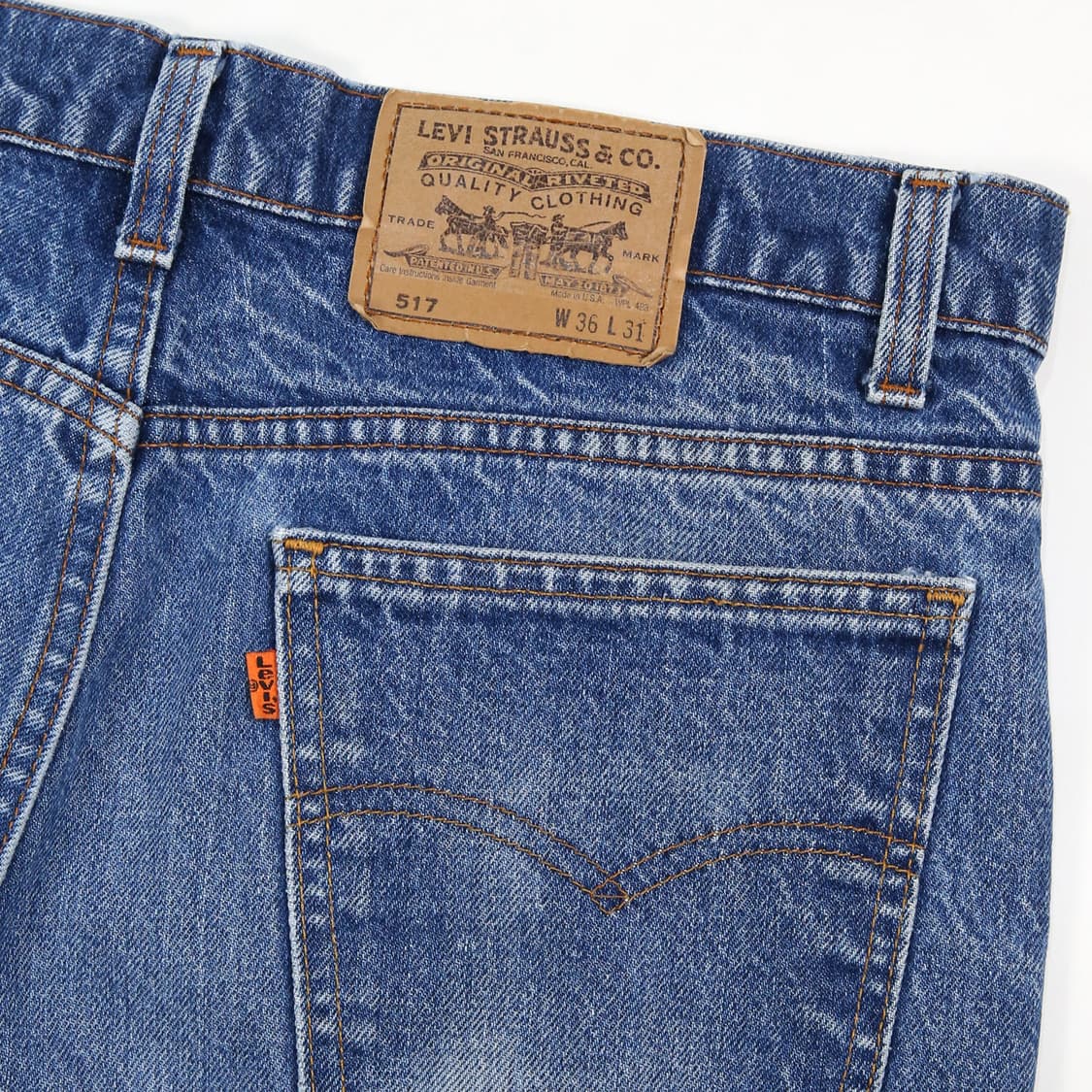 리바이스 517 빈티지 80s 부츠컷 페이딩 (33~34) 상품이미지5