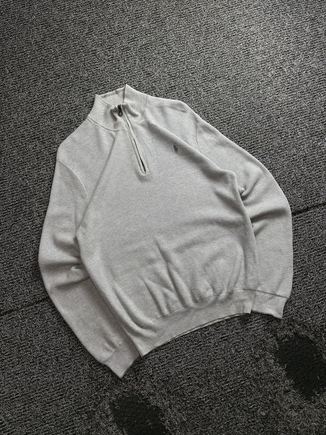 폴로 랄프포렌 포니로고 피마코튼 반집업 니트 3560 상품이미지1