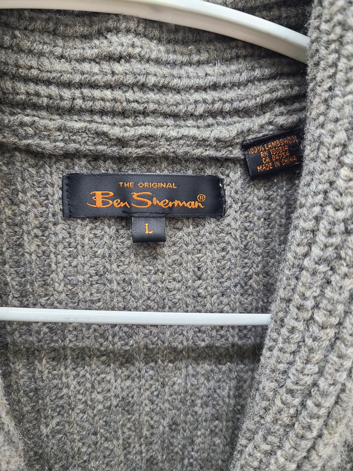 벤셔먼 램스울 숄카라 가디건 상품이미지2