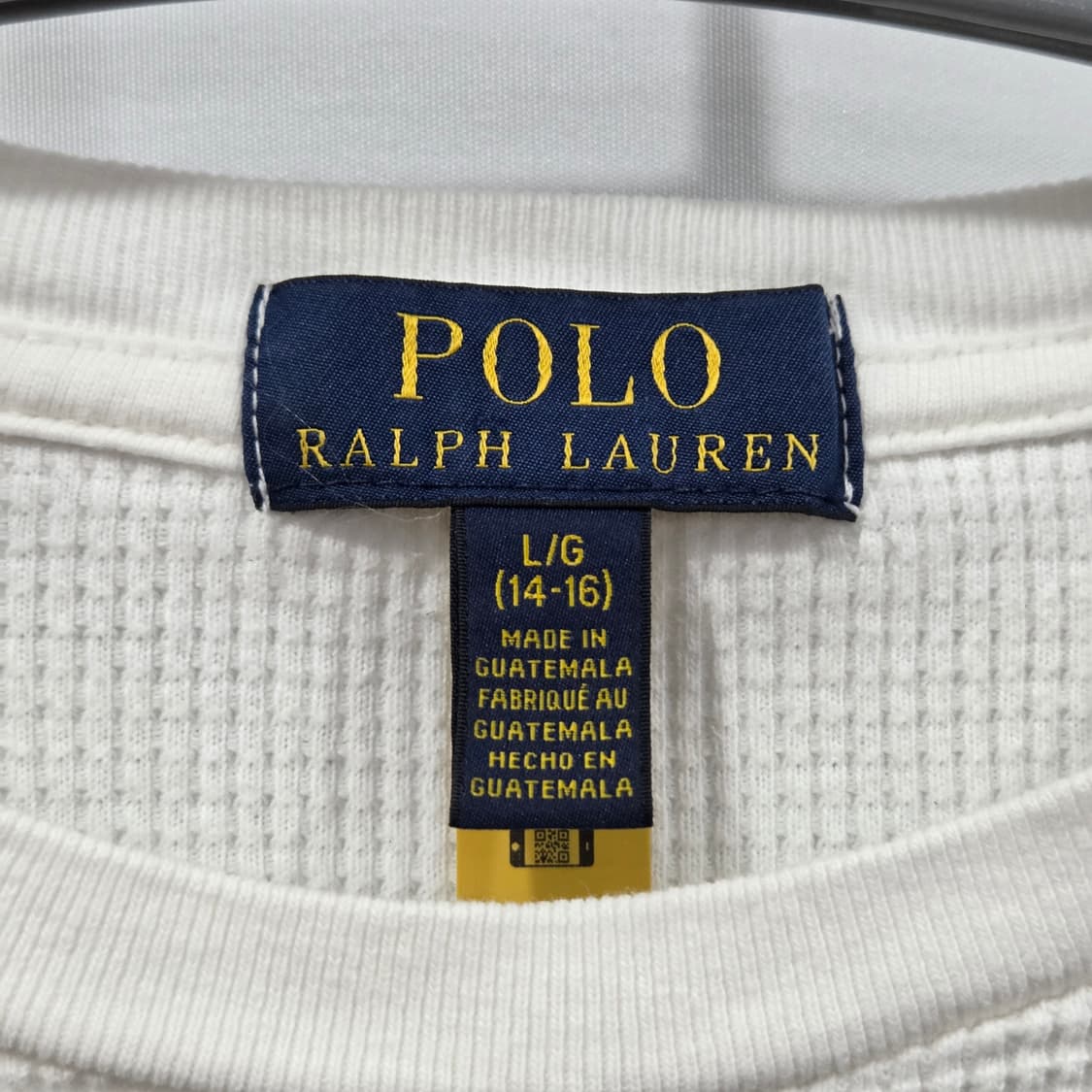 폴로랄프로렌 와플 롱슬리브 L(14/16) 상품이미지3