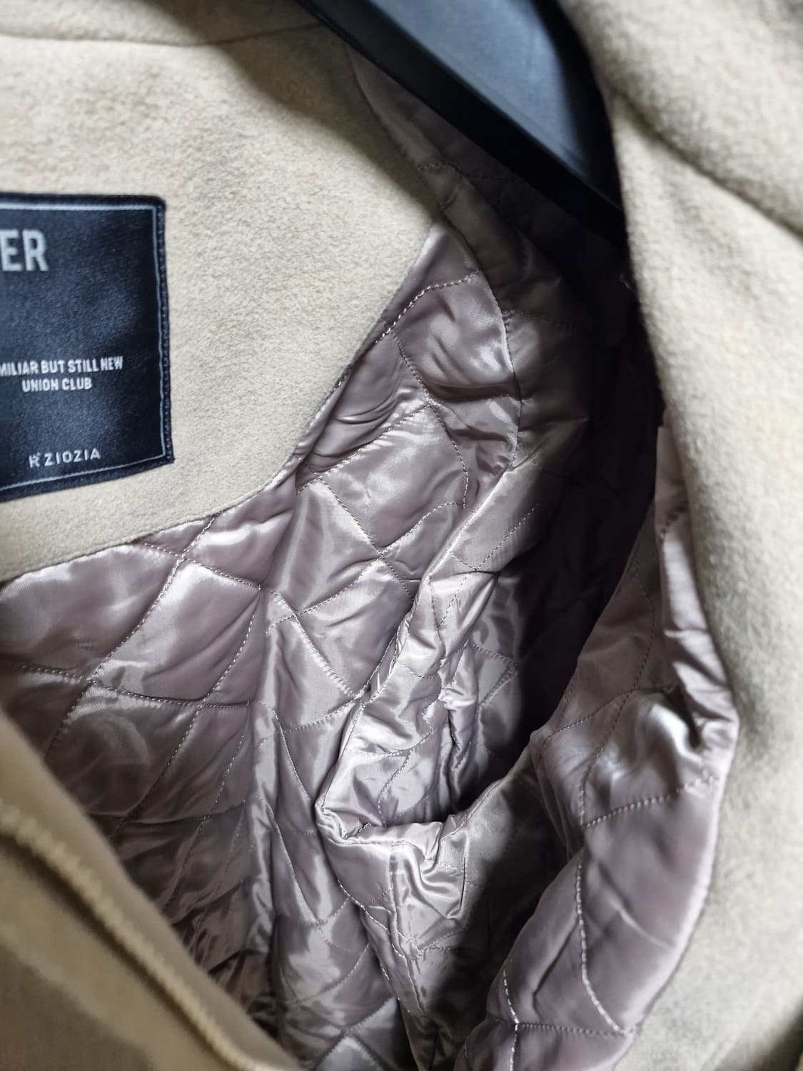 지오지아 베이지색 집업 블루종 자켓 105 상품이미지4