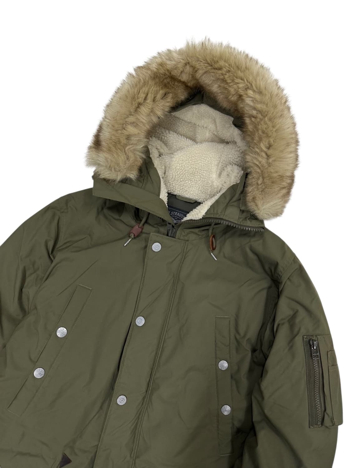 리바이스 덕다운 야상패딩 카키 (M) 상품이미지2