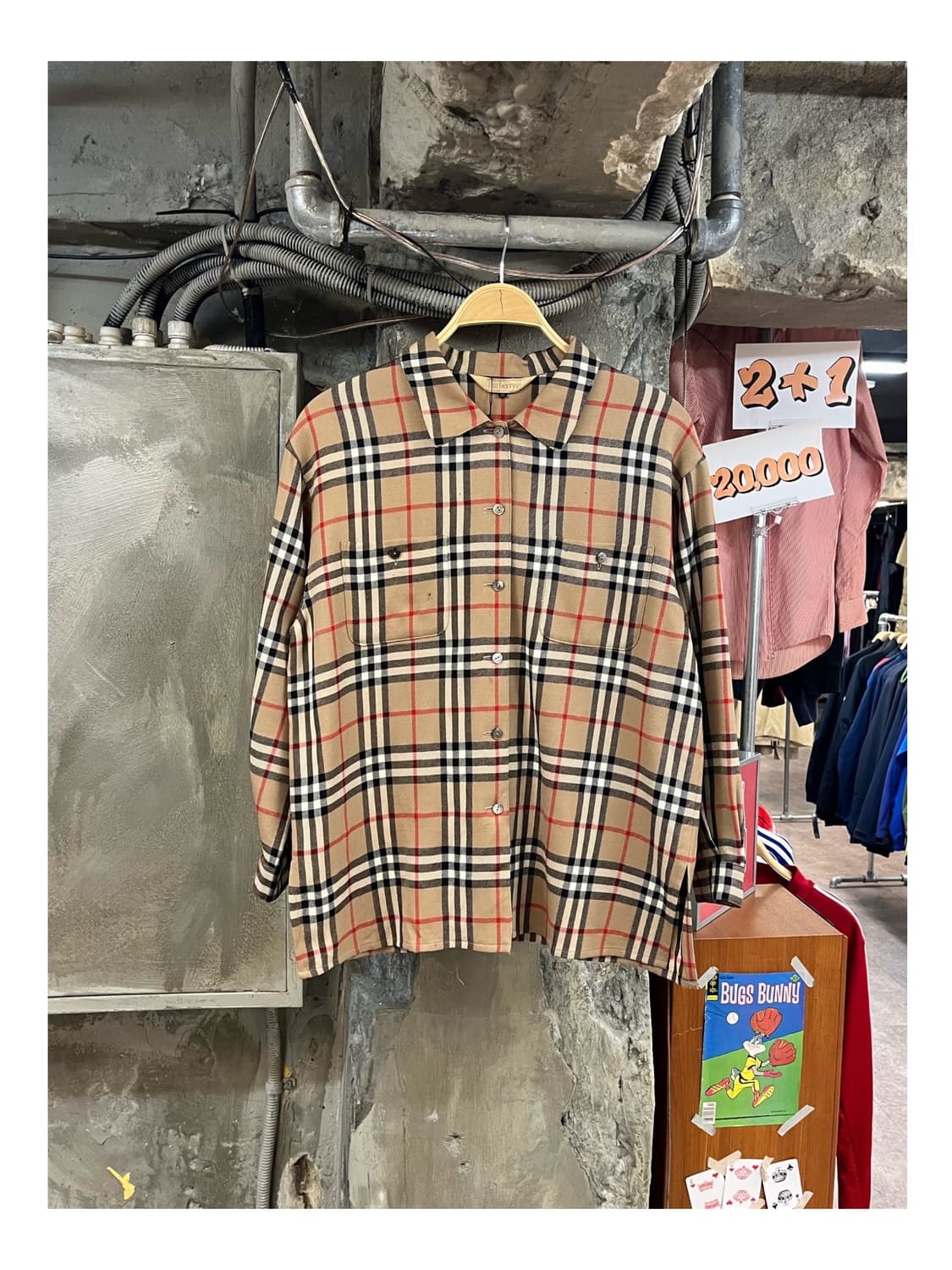 버버리 울 체크 셔츠 #csz3235 상품이미지1