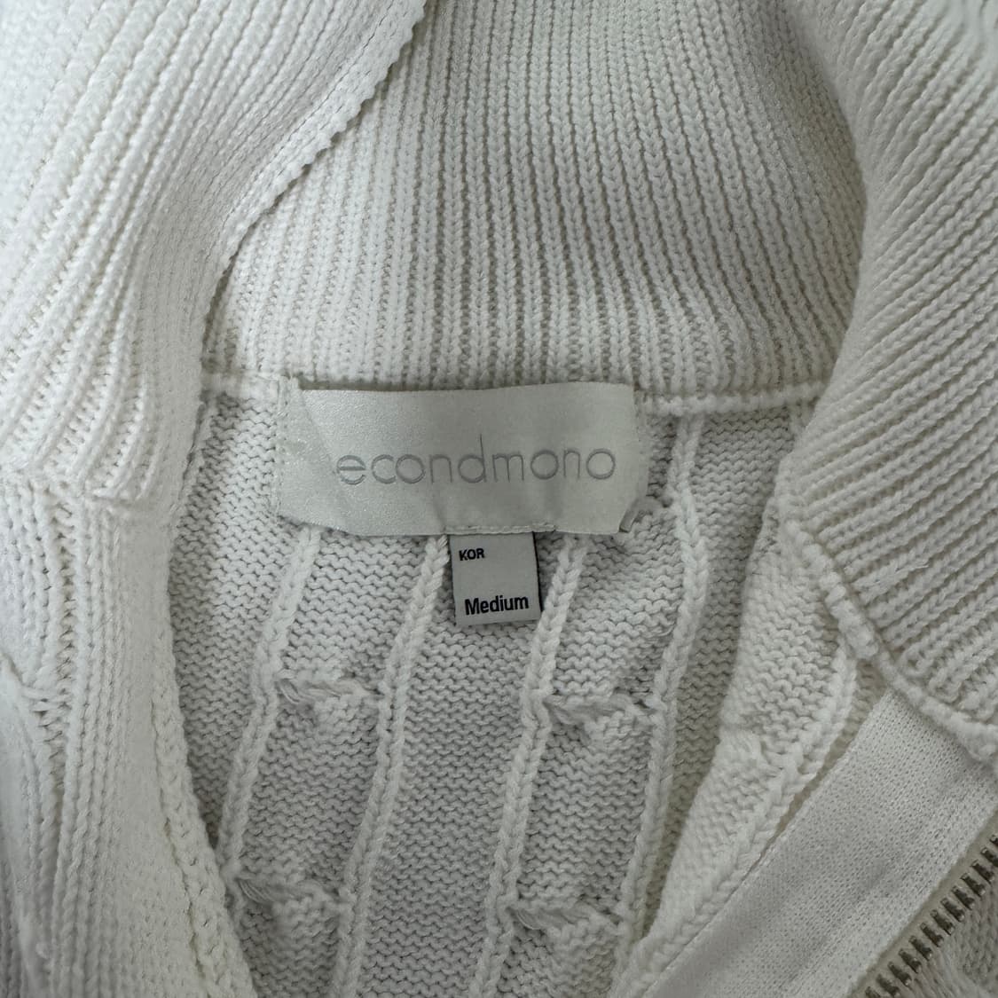 세컨모놀로그 반집업니트 상품이미지2